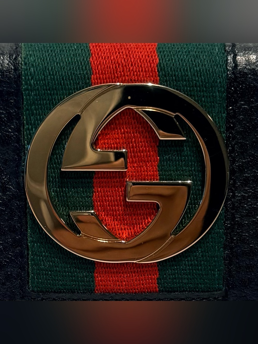 Gucci Vintage Black Leather Wallet- BRAND NEW